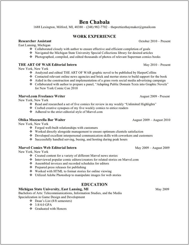 Document Review Job Description For A Resume