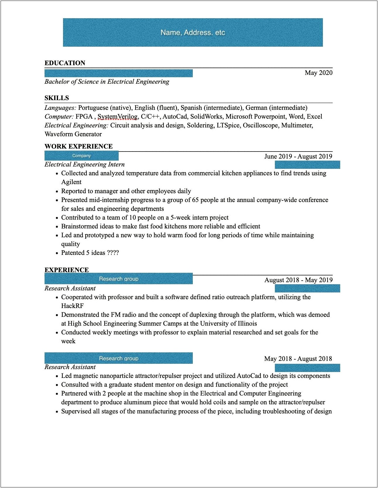 Does A Patent Look Good On A Resume