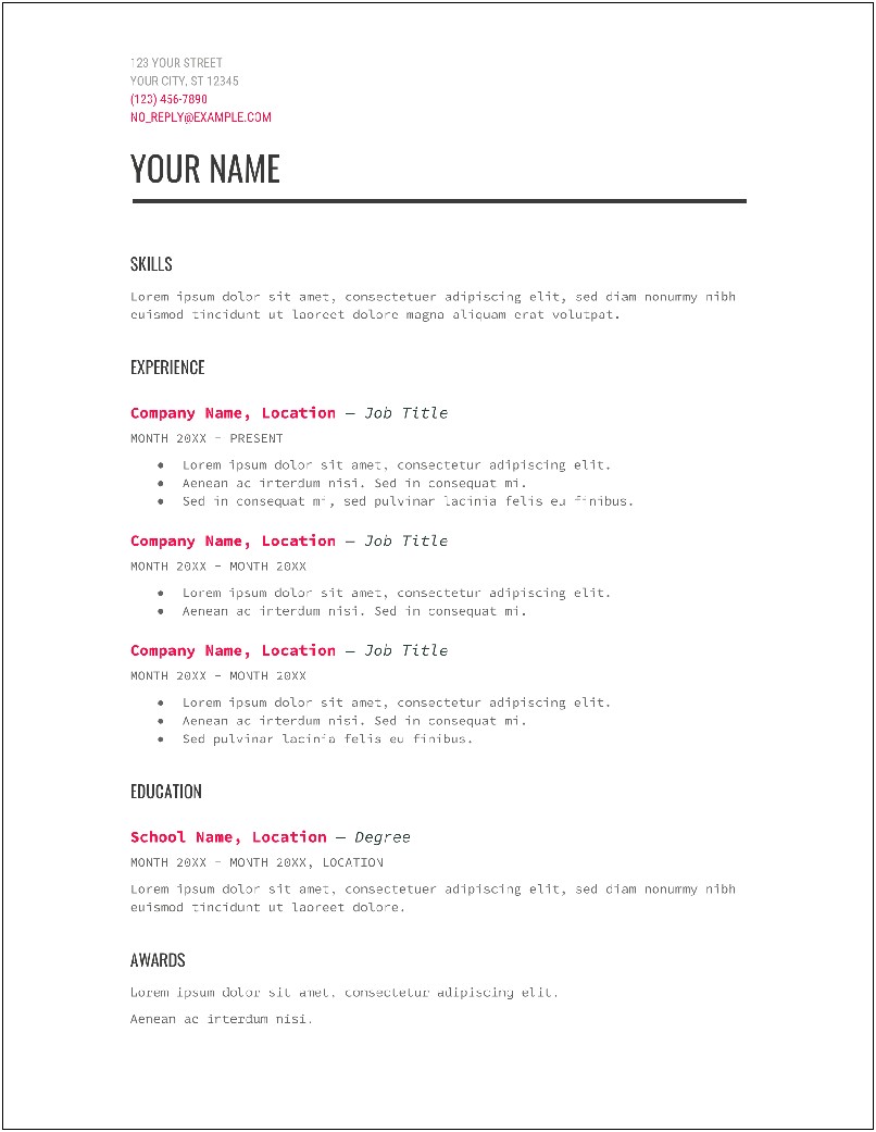 Does Google Docs Have Free Resume Templates