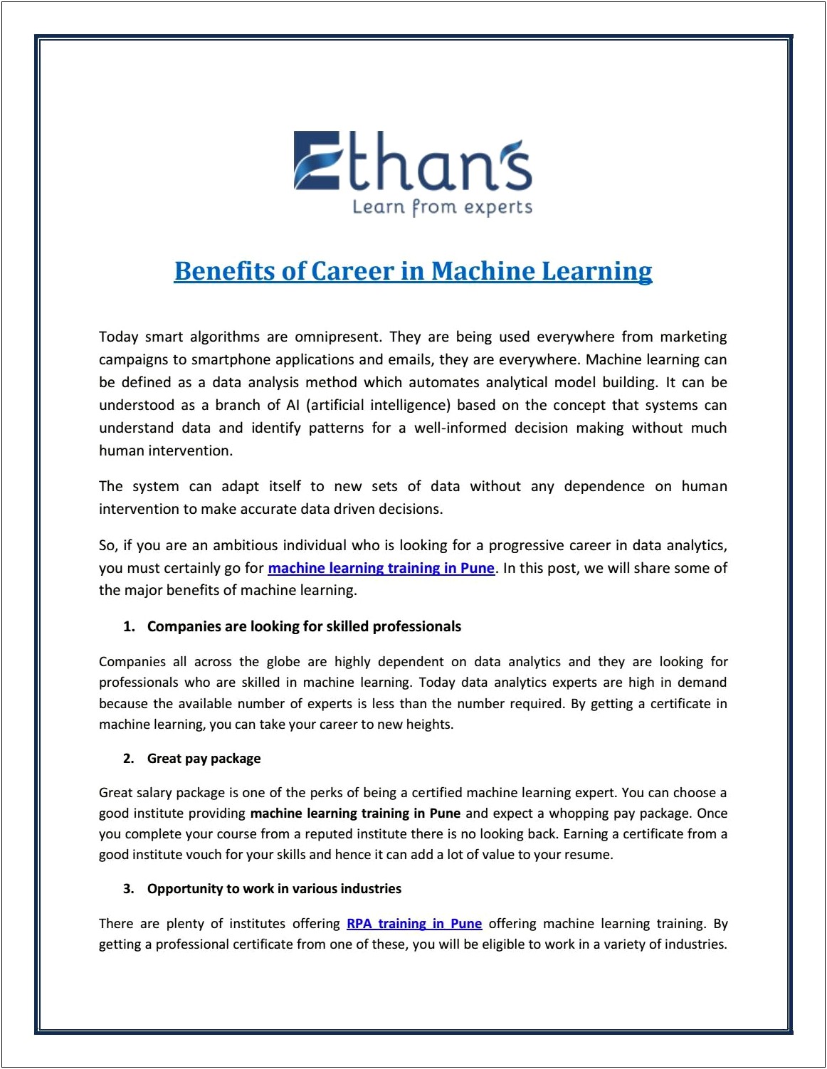 Does Machine Learning Look Good On A Resume