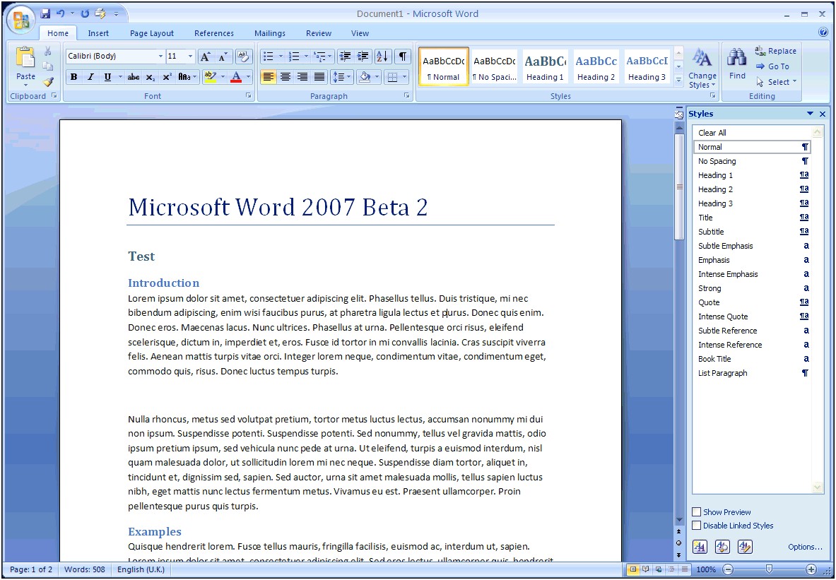 Does Word 2007 Have Resume Templates