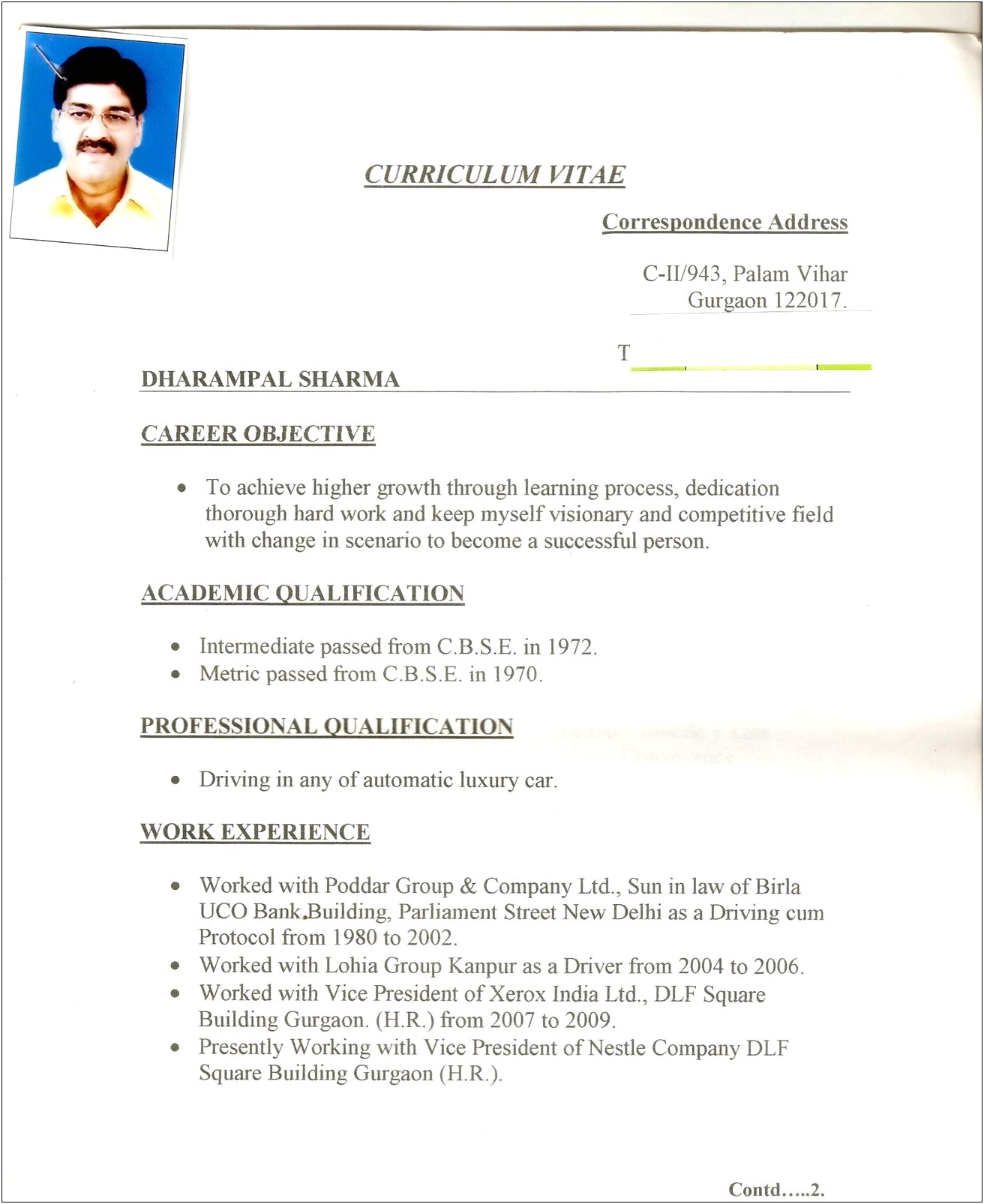 Domestic Helper Job Description Resume