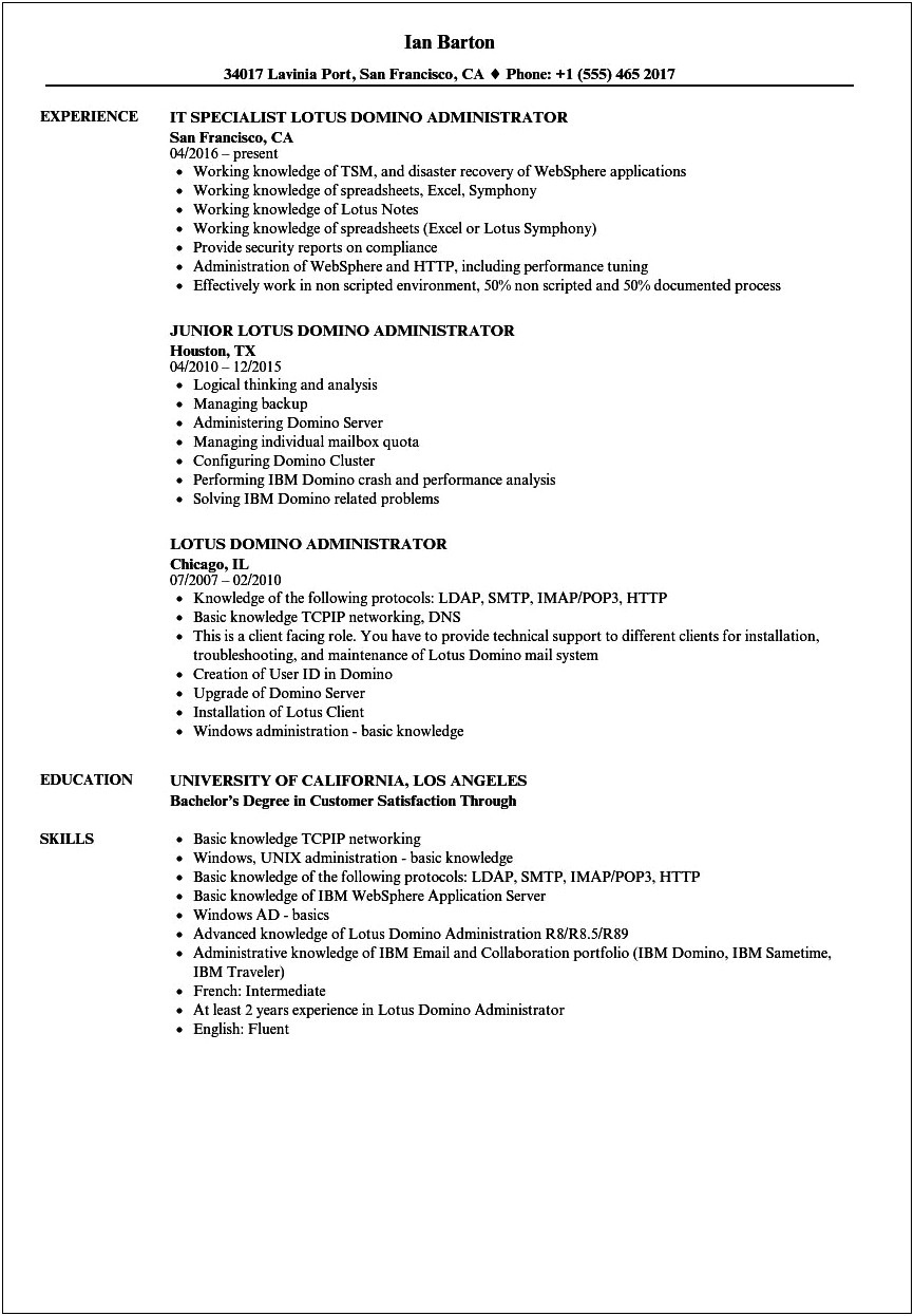 Domino's Assistant Manager Resume
