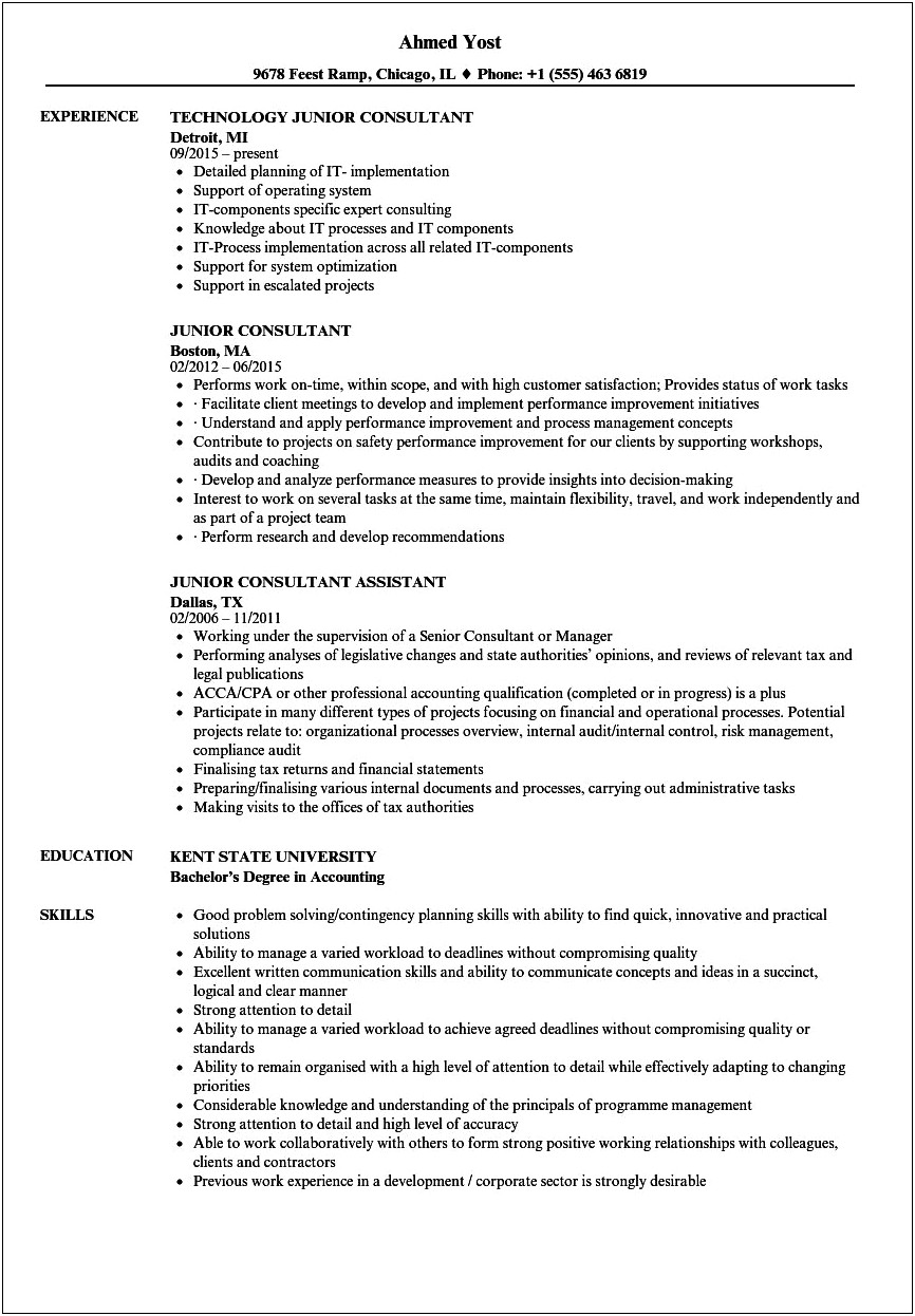 Donation Consultant Job Description Resume