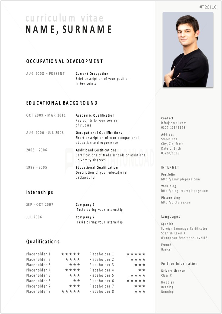 Download Acting Resume Template For Teens