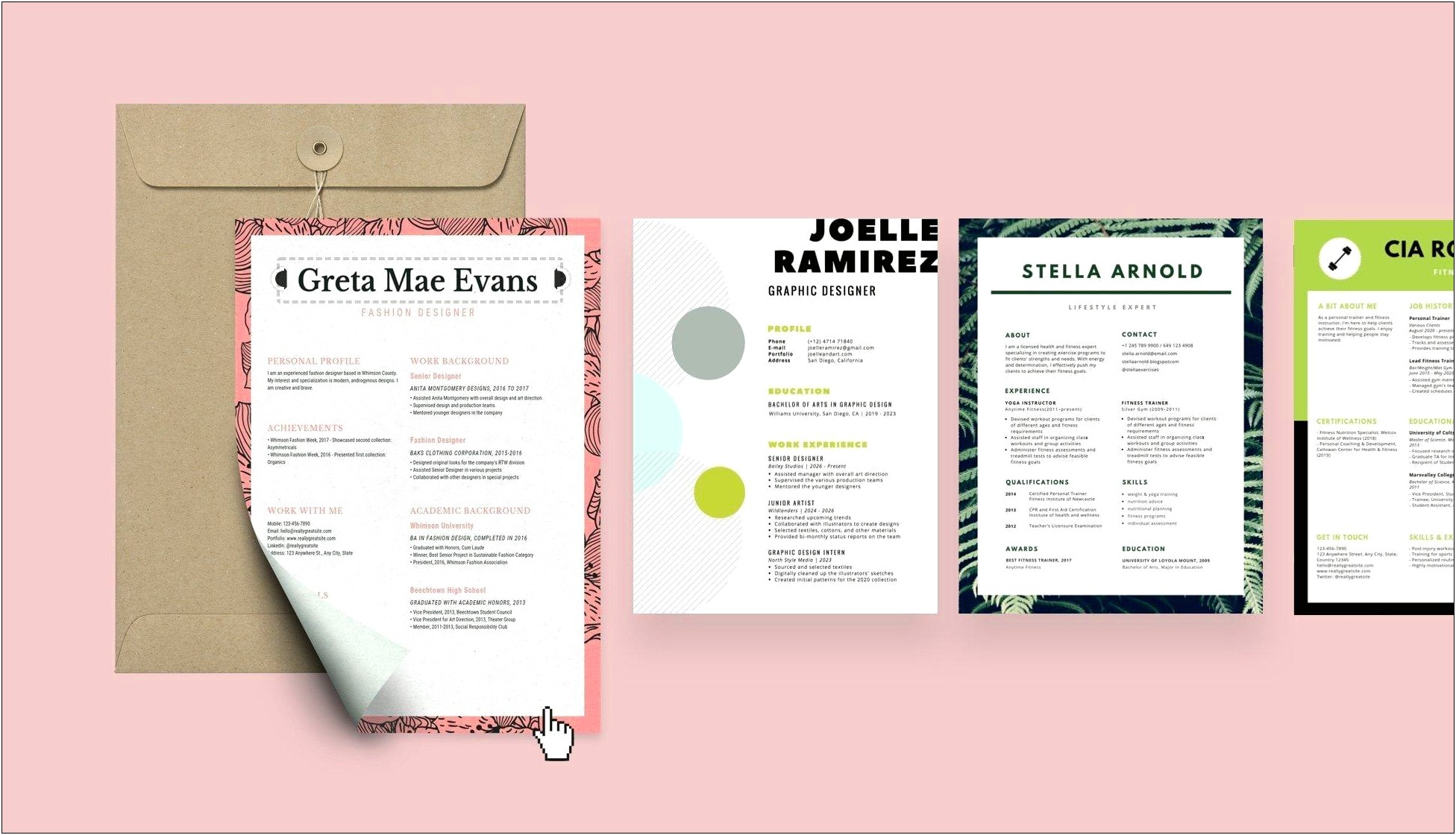 Download Free Cute Resume Template For Google Docs