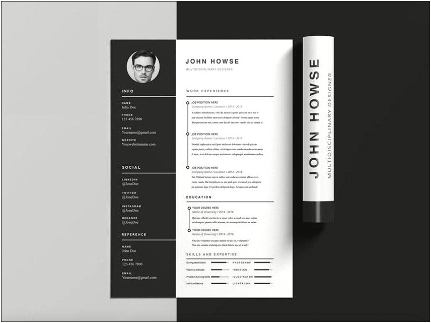 Download Free Indesign Resume Templates