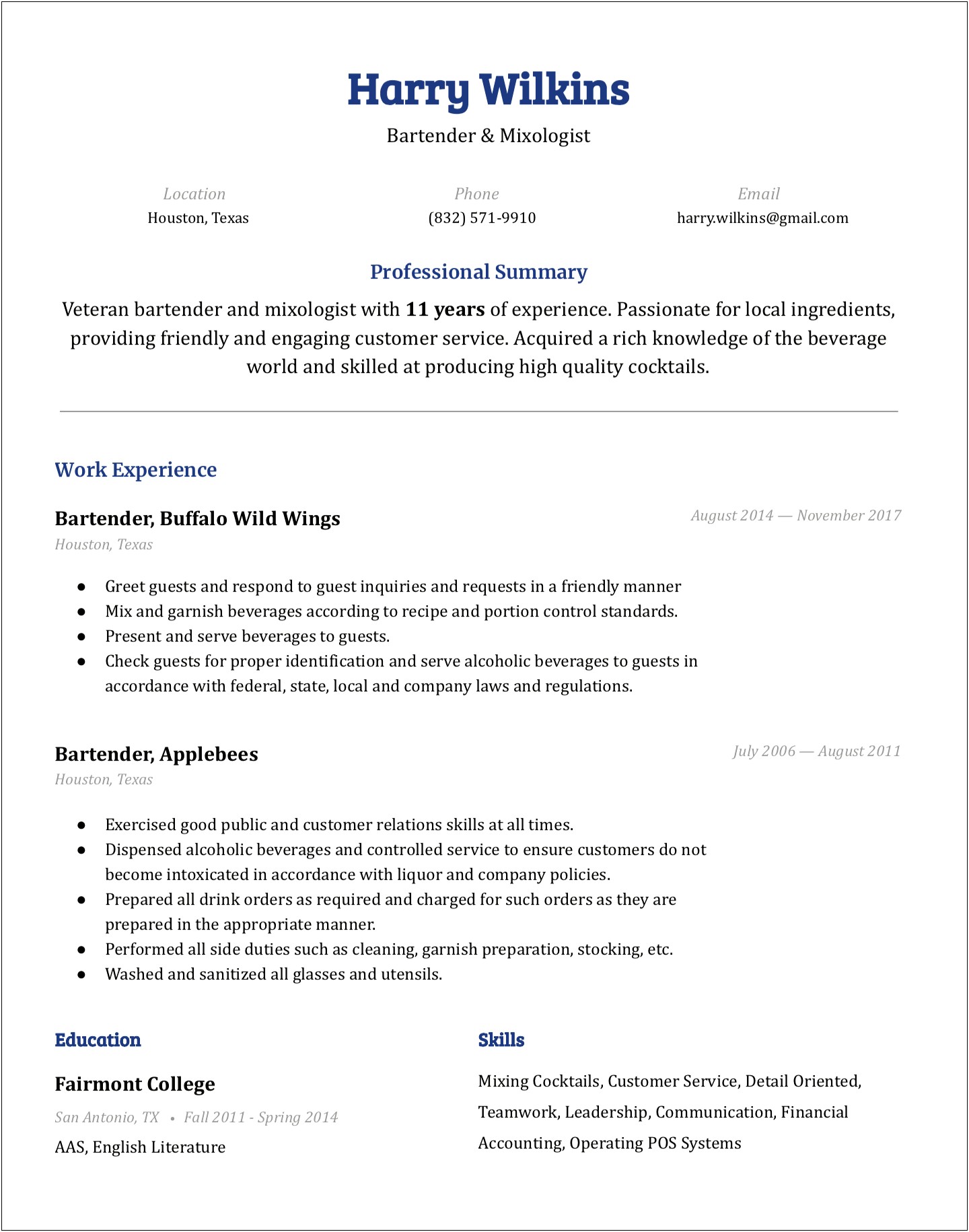 Download Free Resume Templates For Google Docs