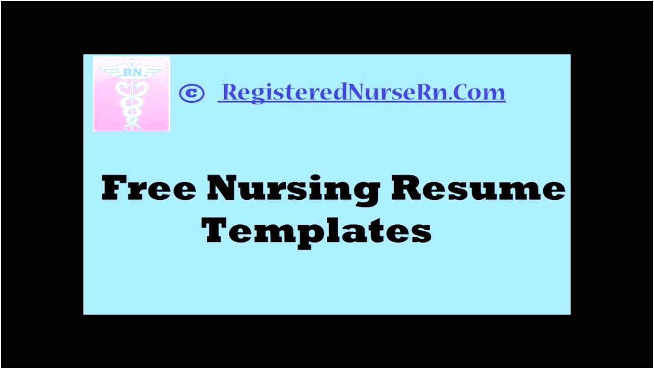 Download Nurse Job Resume Template