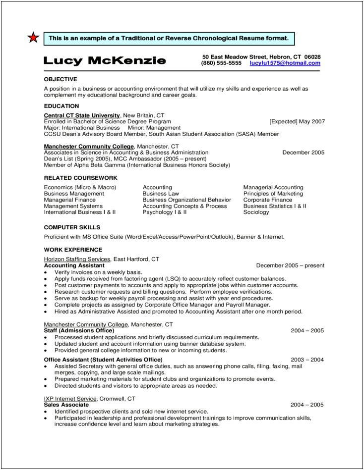 Download Resume Of Accountant Free