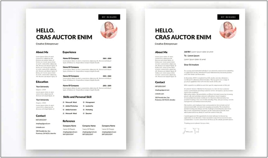 Download Resume Template Free 2019
