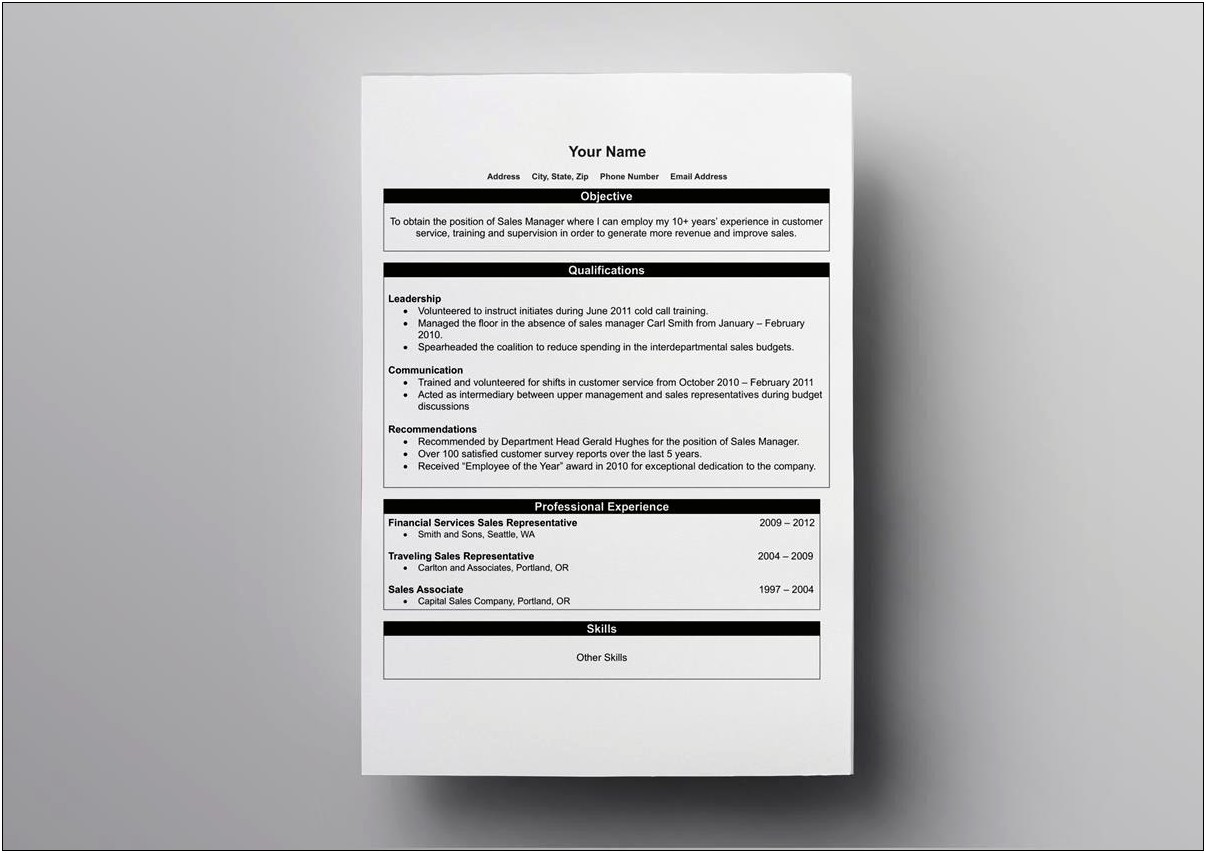 Downloadable Resume Templates For Free For Open Office