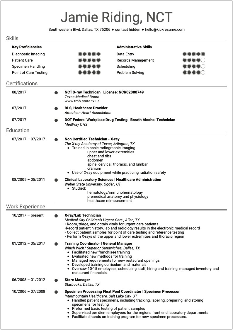 Drug And Alchohol Technician Job Description For Resume
