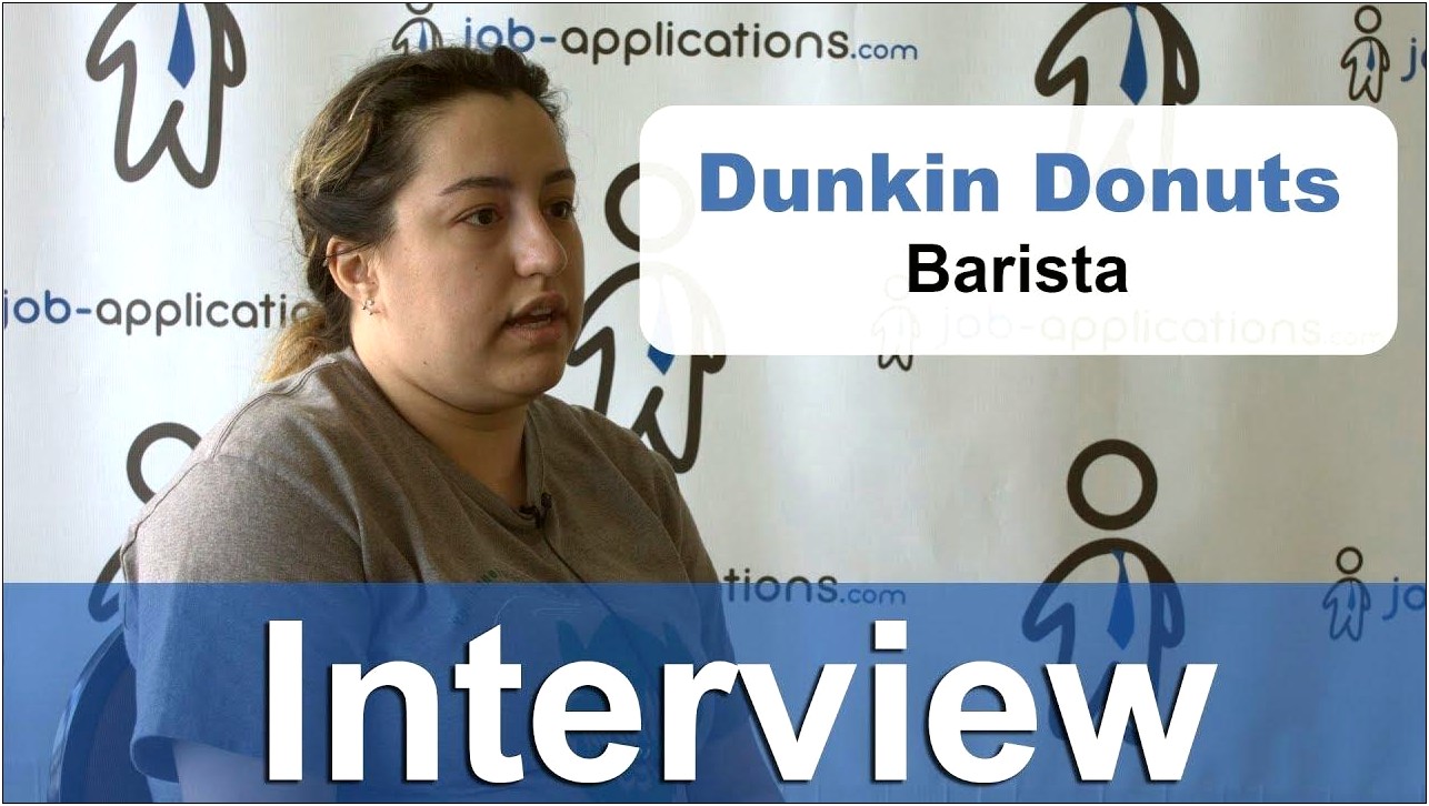 Dunkin Donuts Crew Member Job Description Resume