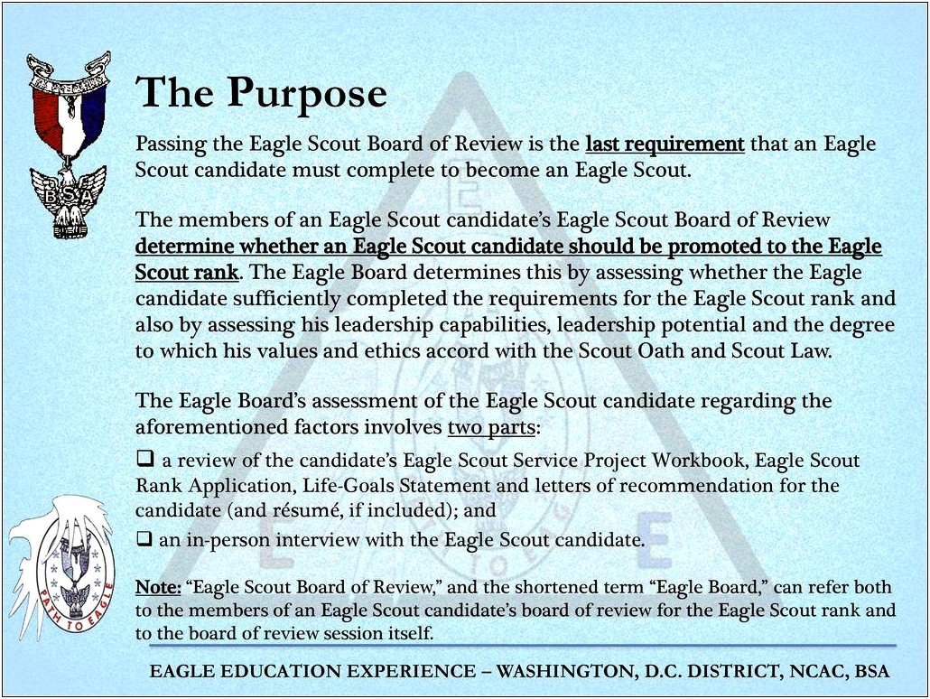 Eagle Scout Skills For Resume