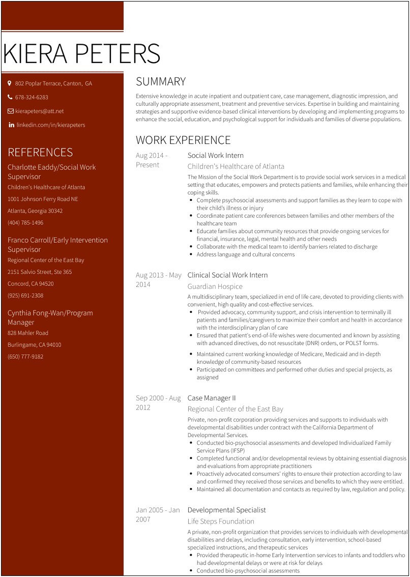 Early Intervention Specialist Resume Examples