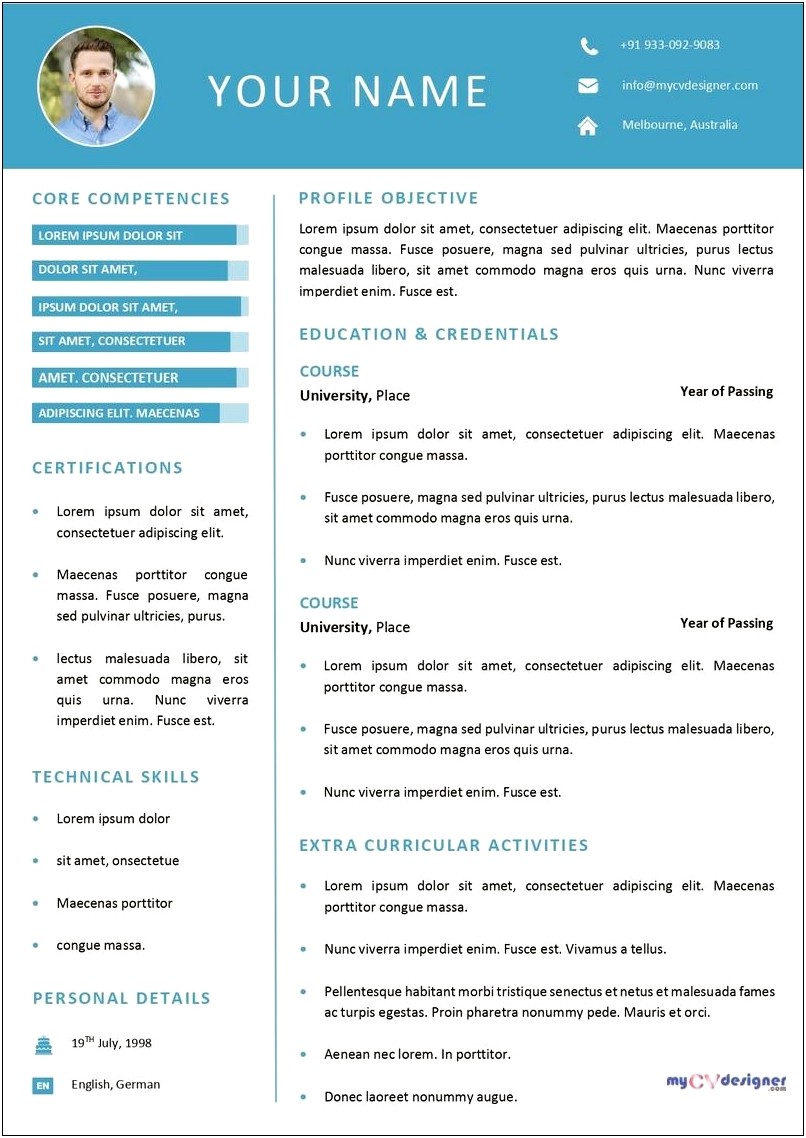 Easily Downloadable Resume Templates Free