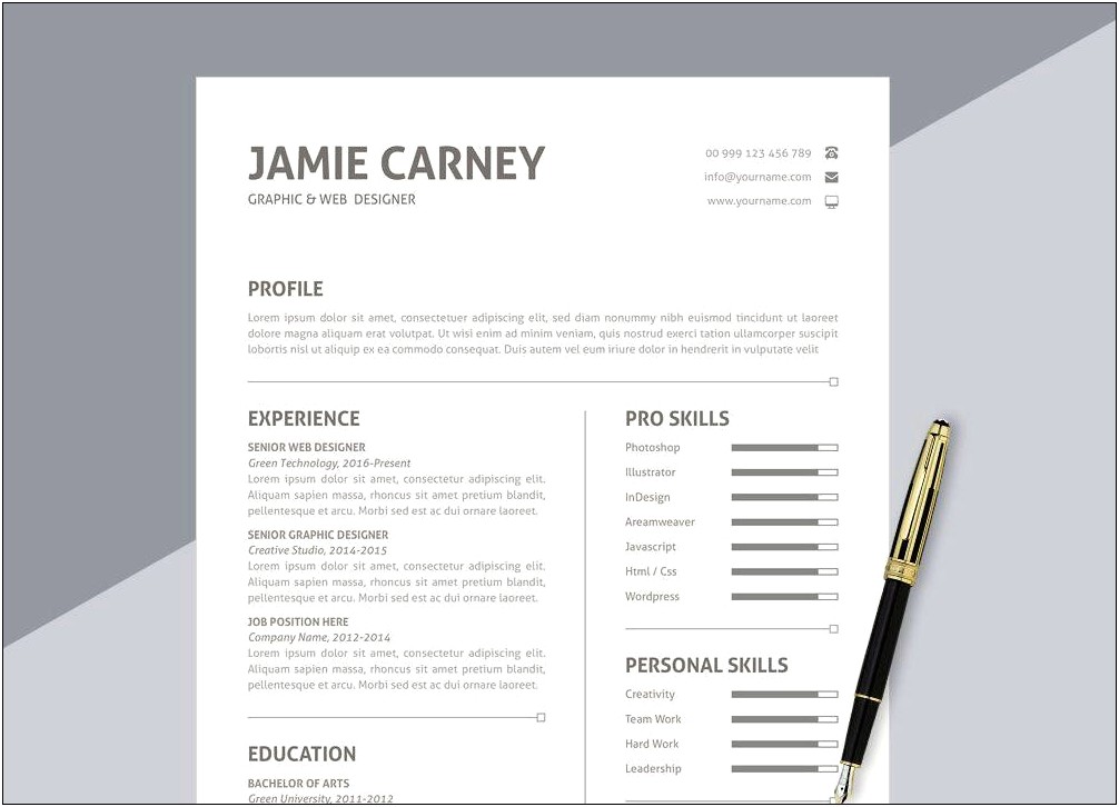 Easy To Use Free Resume Templates