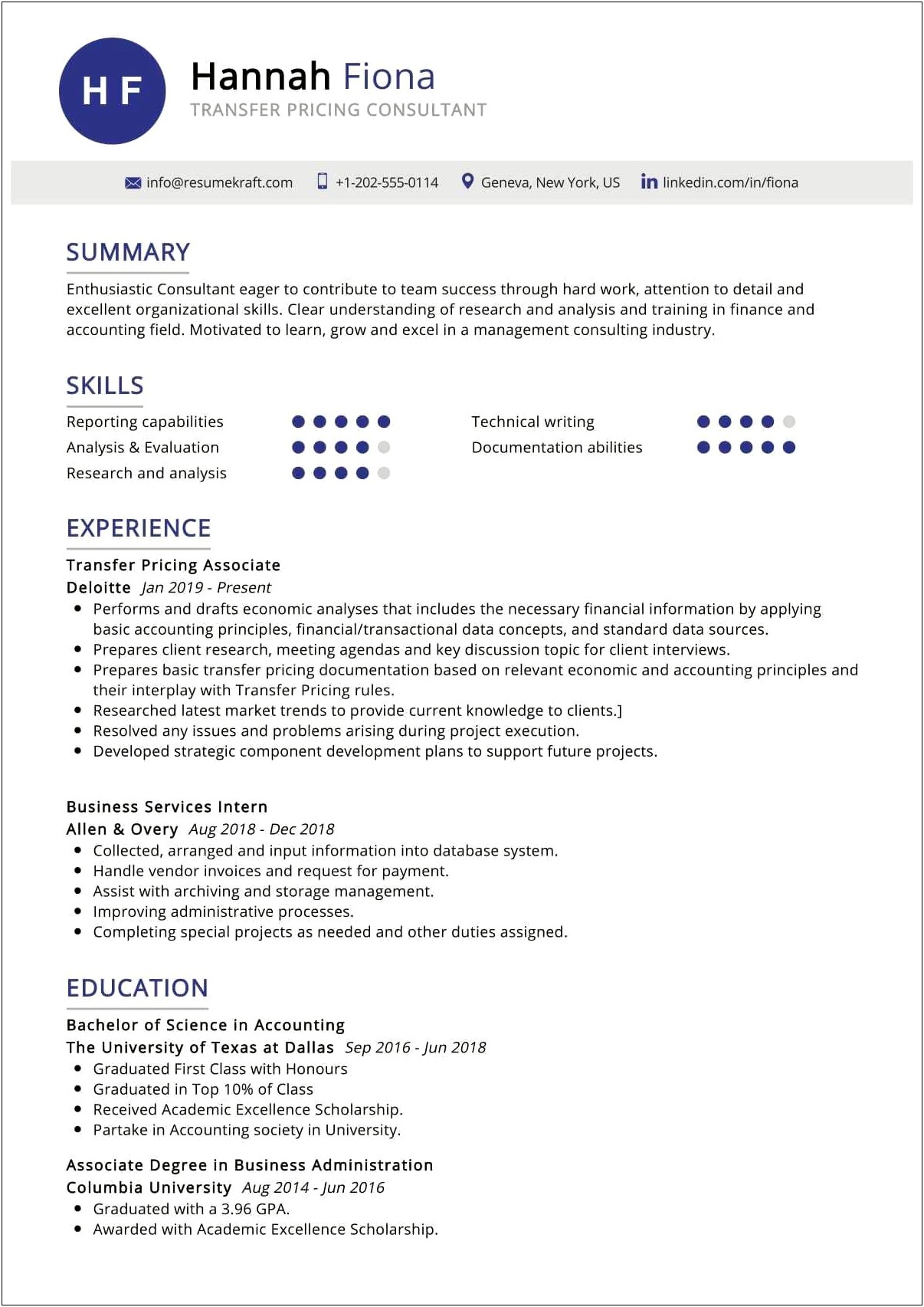 Education Consultant Resume Objective Science