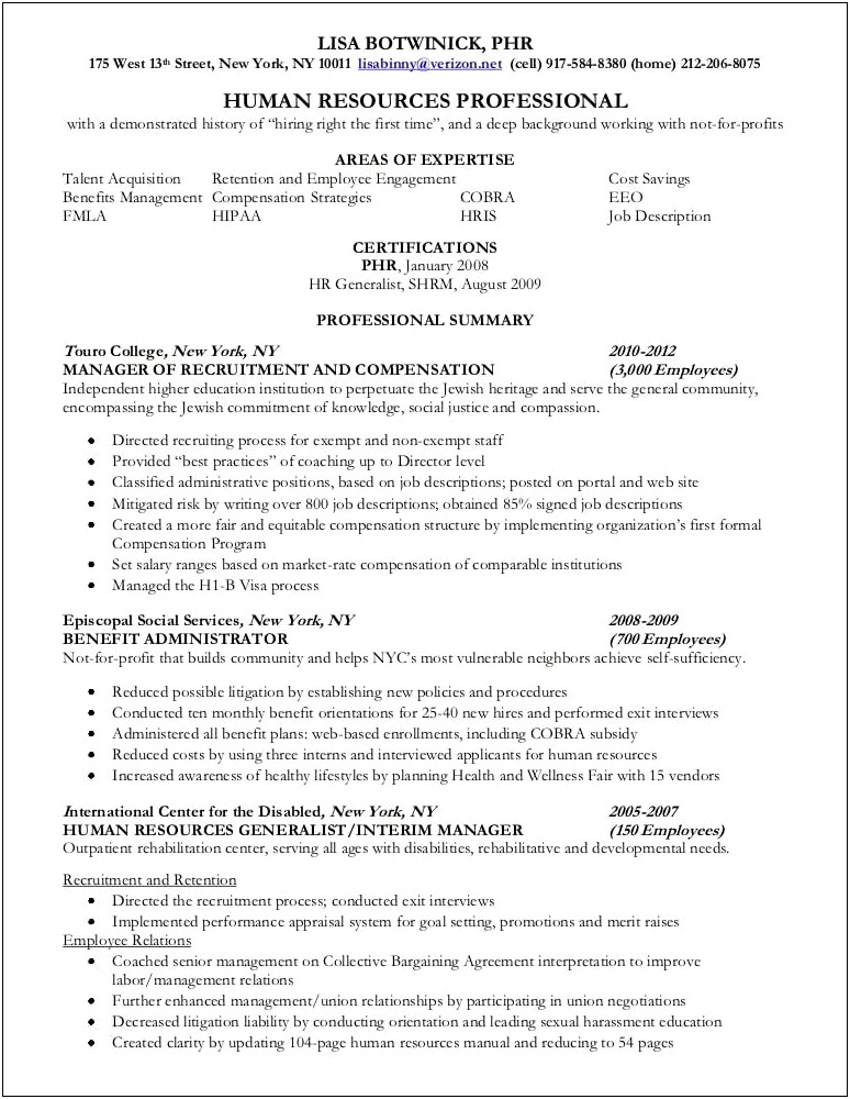 Education Retention Planning Description On Resume