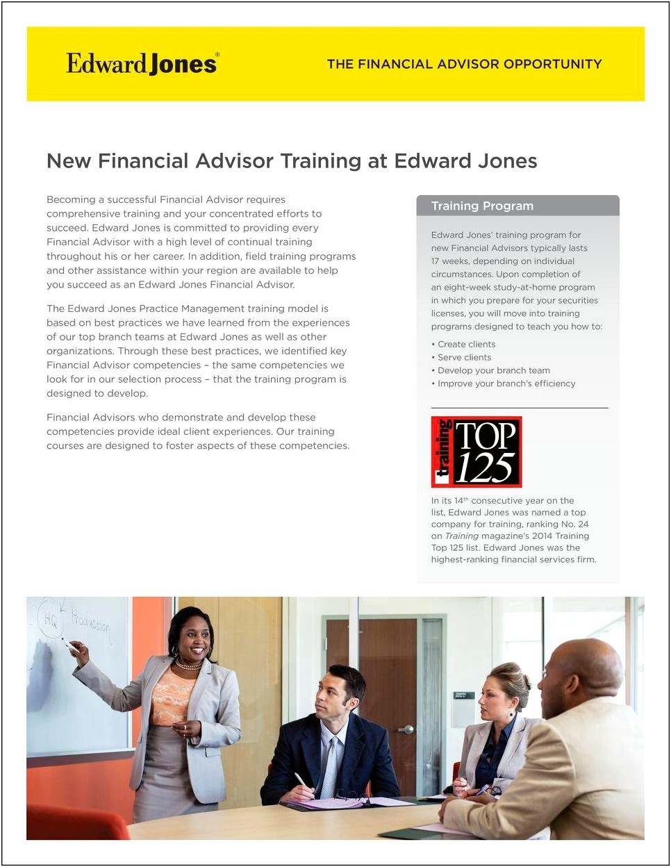 Edward Jones Financial Advisor Resume Sample