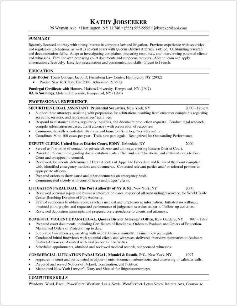 Effective Business Analyst Resume Sample