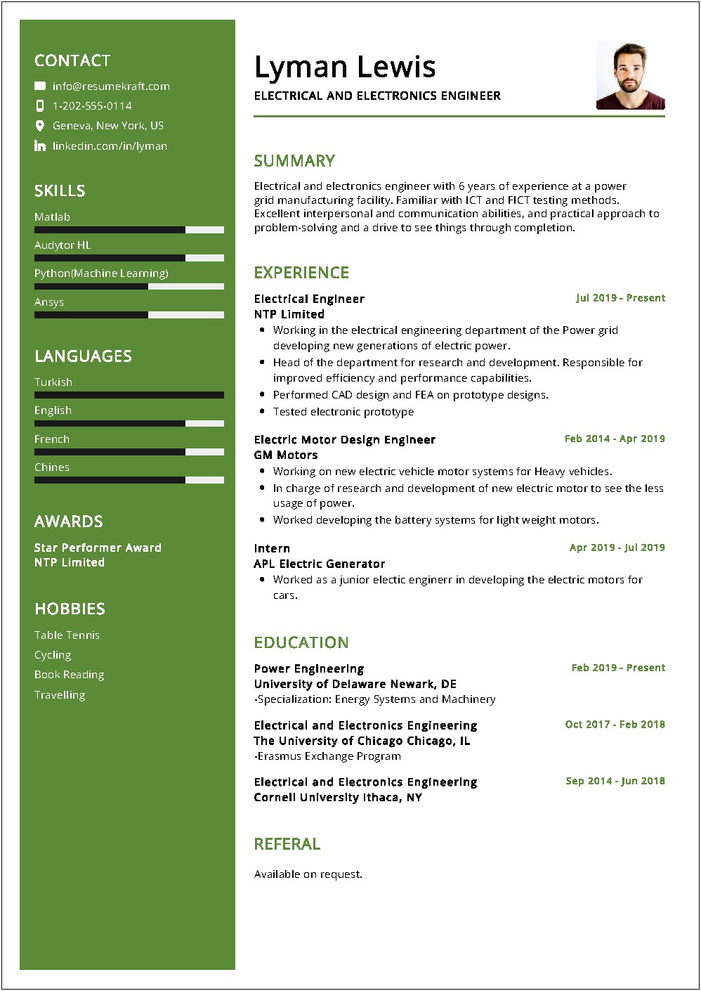 Electrical Engineering Technologist Resume Objective
