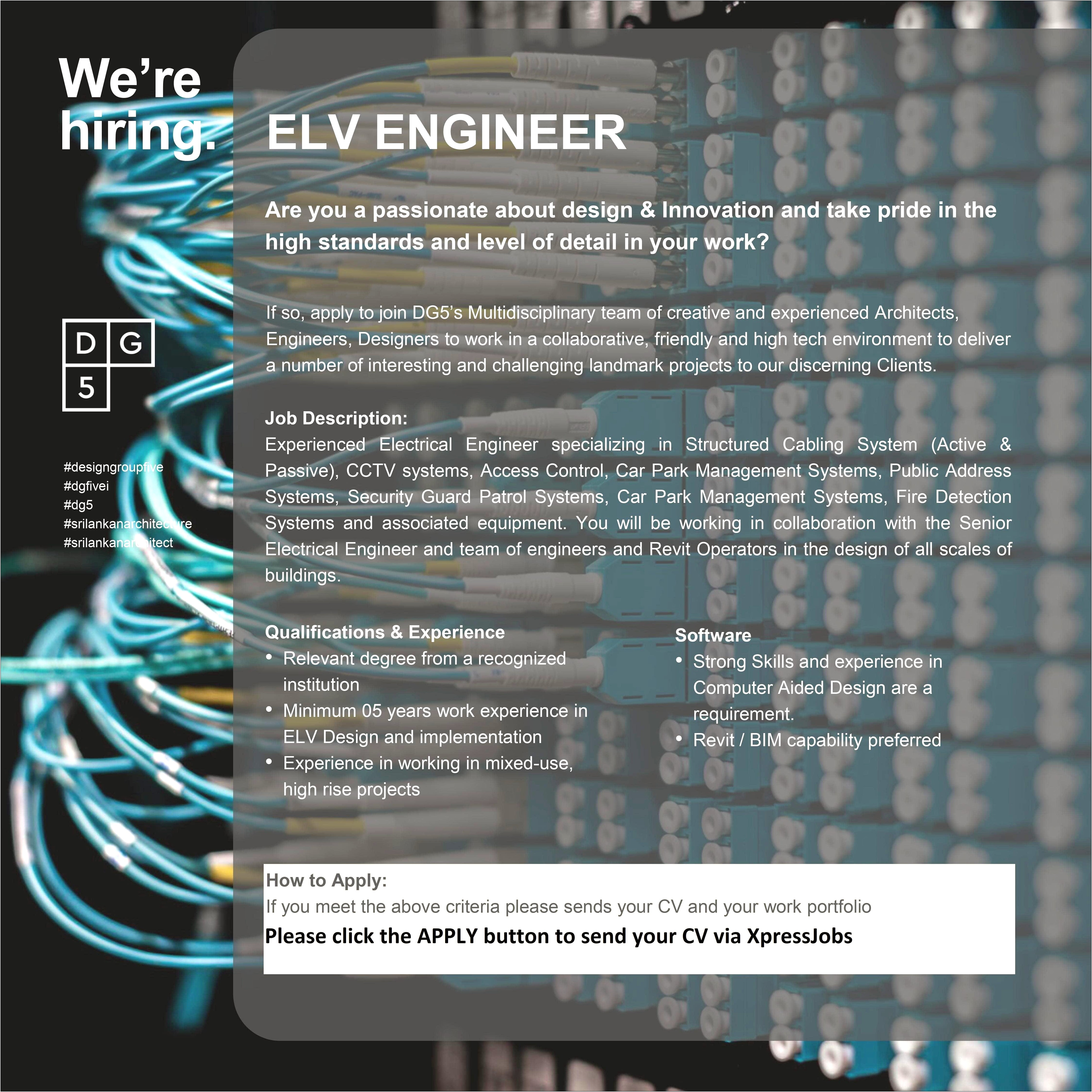 Elv Project Engineer Sample Resume