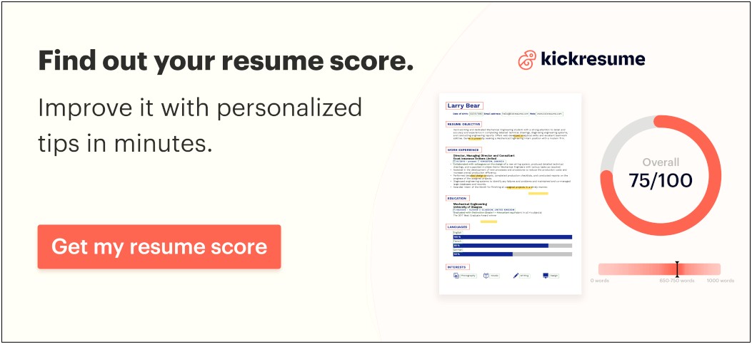 Email Resume To An Employeer Sample