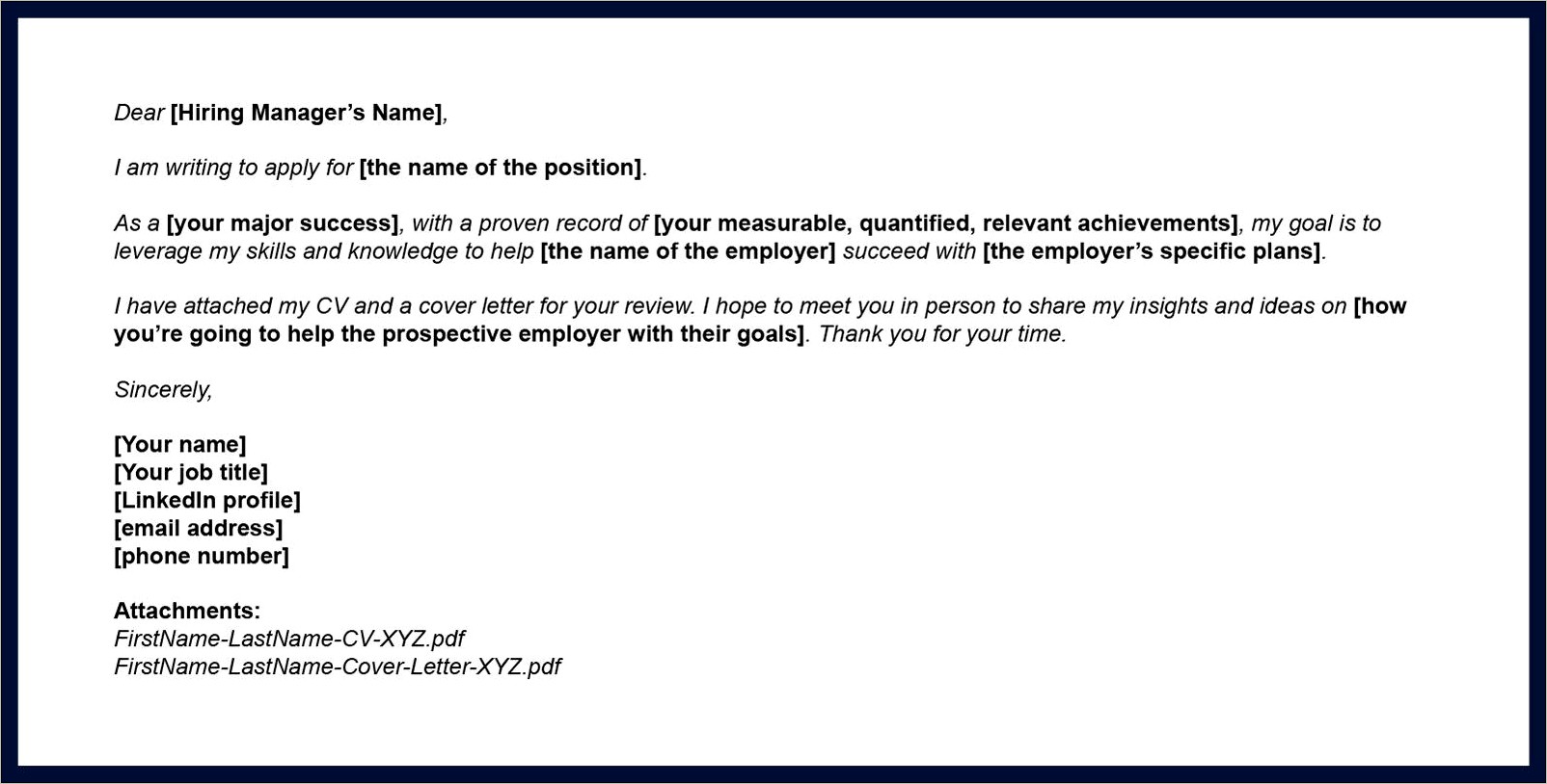 Email Resume To Recruiter Sample