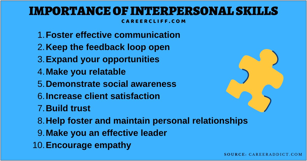 Empathy Skills Resume Examples Interpersonal