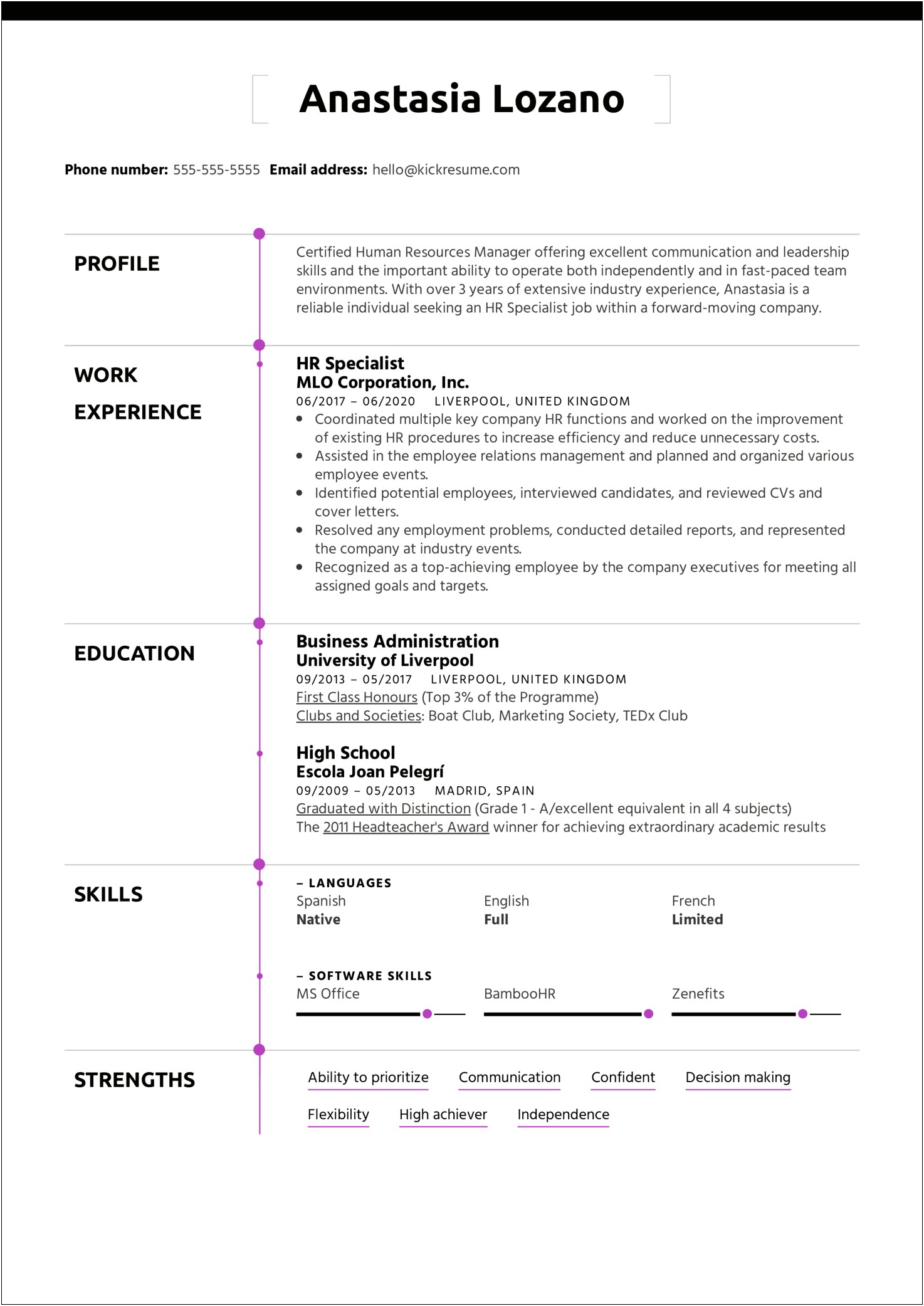 Employee Relations Specialist Resume Objective