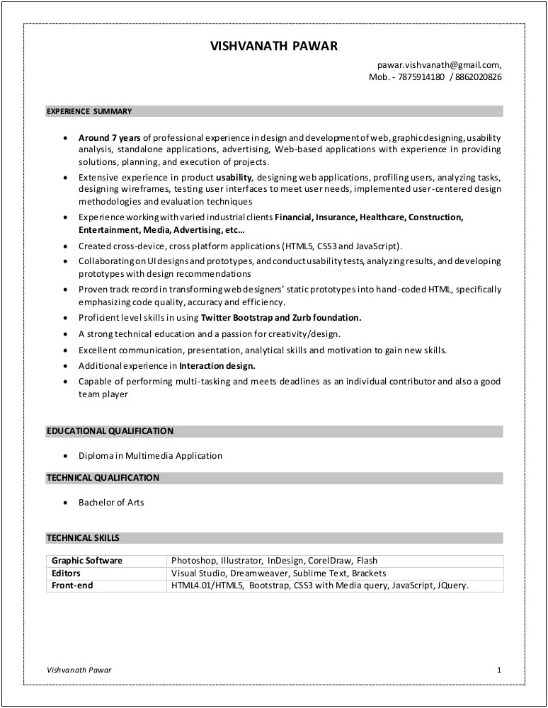Ending A Summary For A Resume