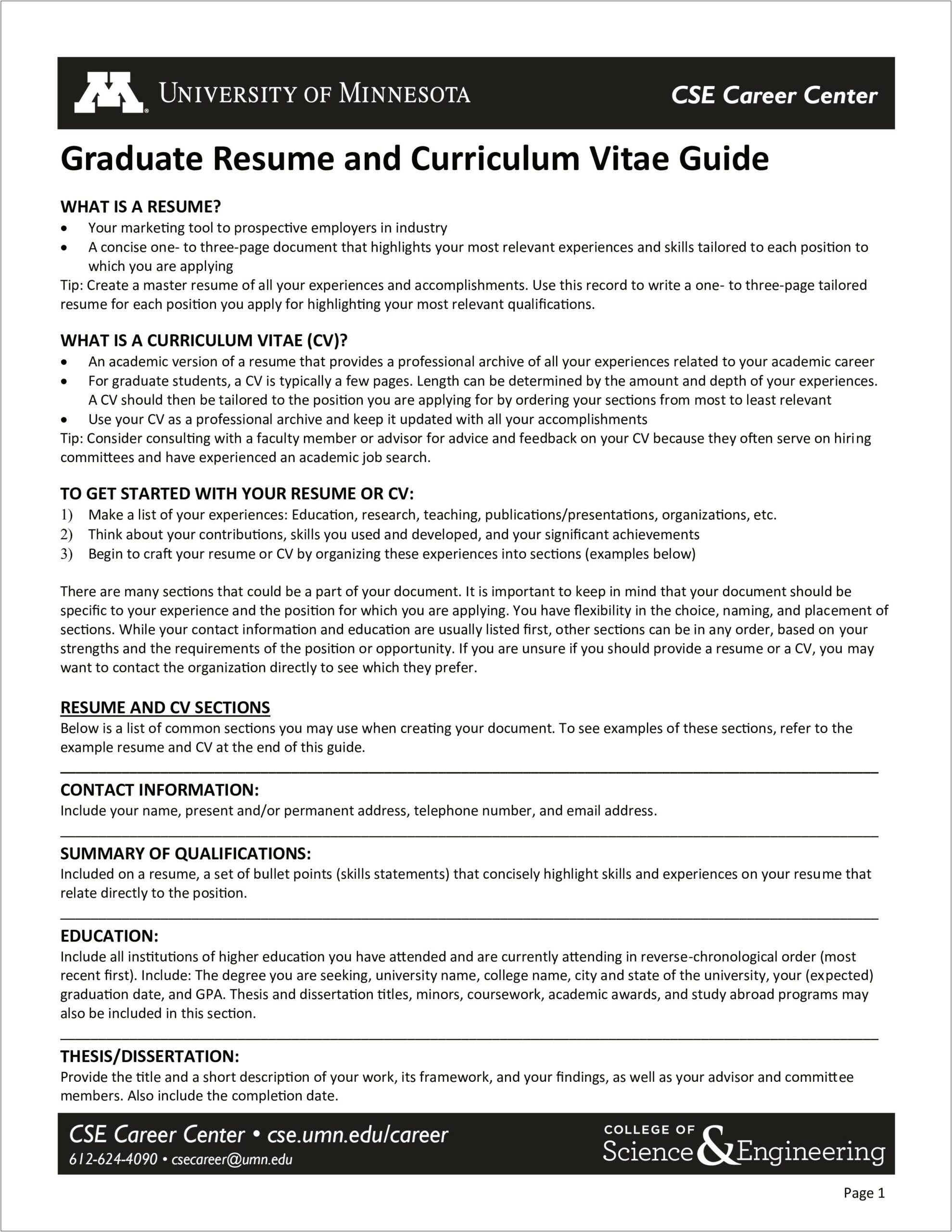Engineering Graduate Resume Format Samples
