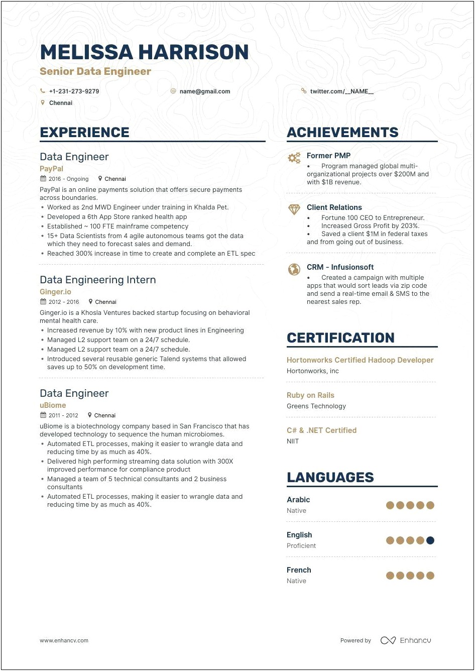 Engineering Resume 1 Year Experience Objective