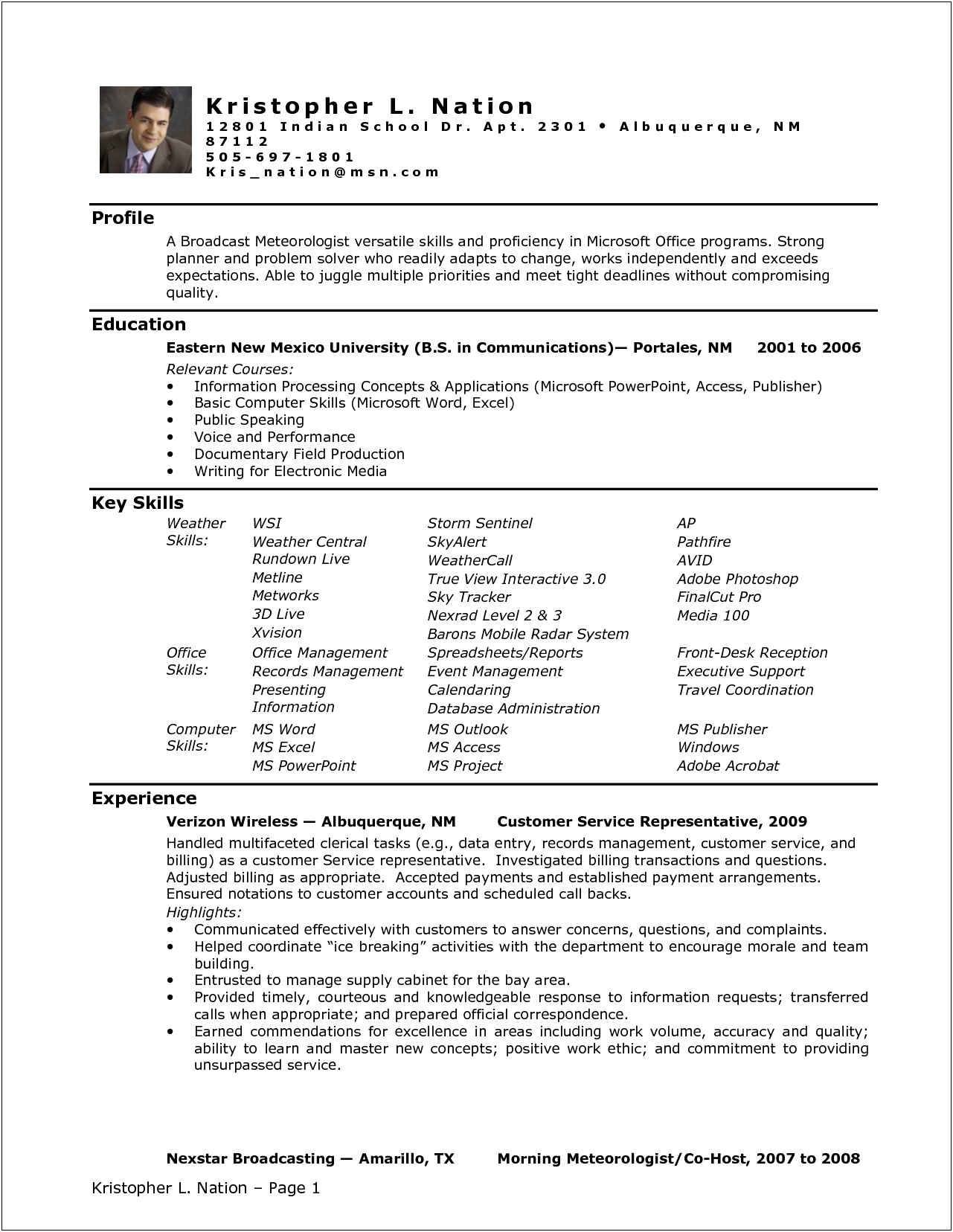 Entry Level Assistant Store Manager Resume