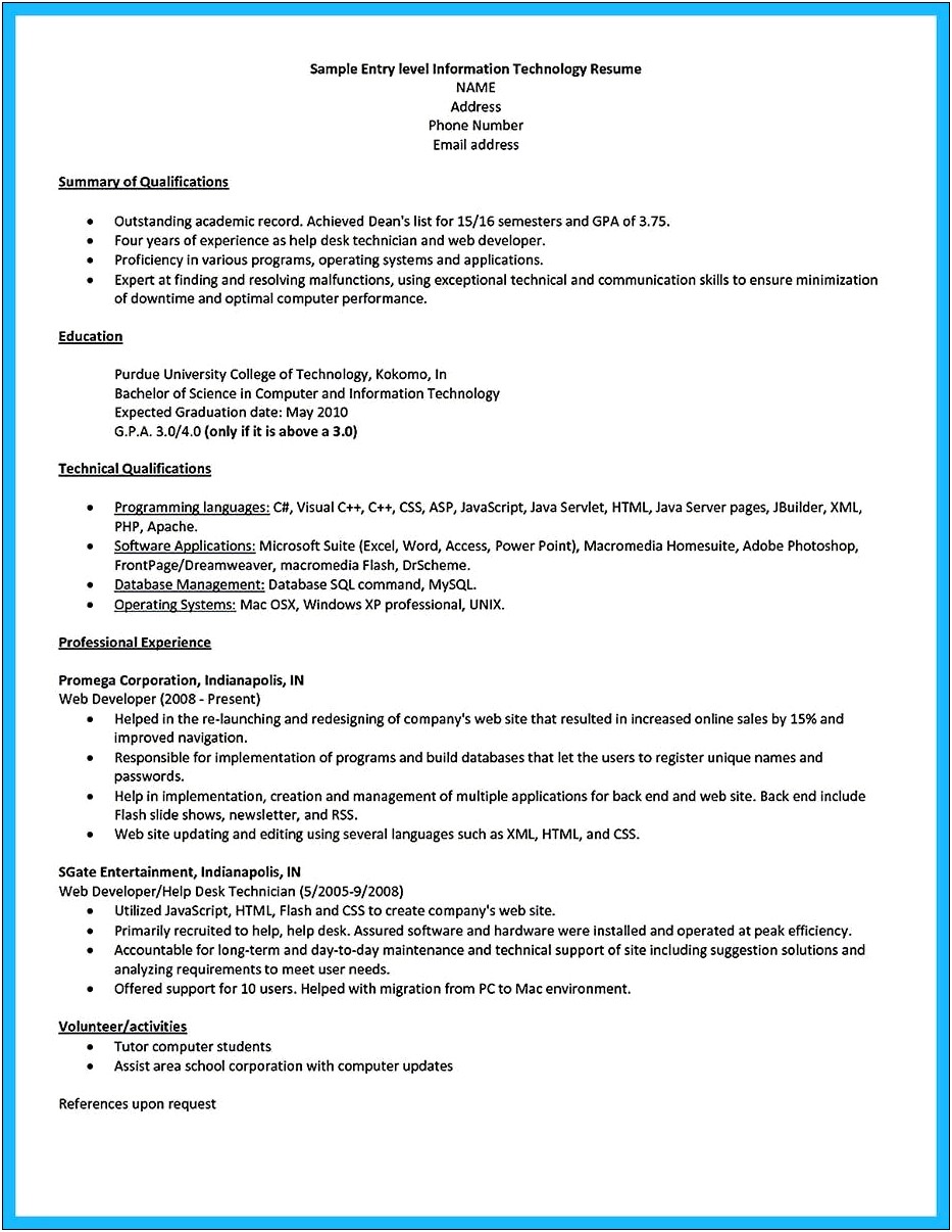 Entry Level Data Entry Resume Examples