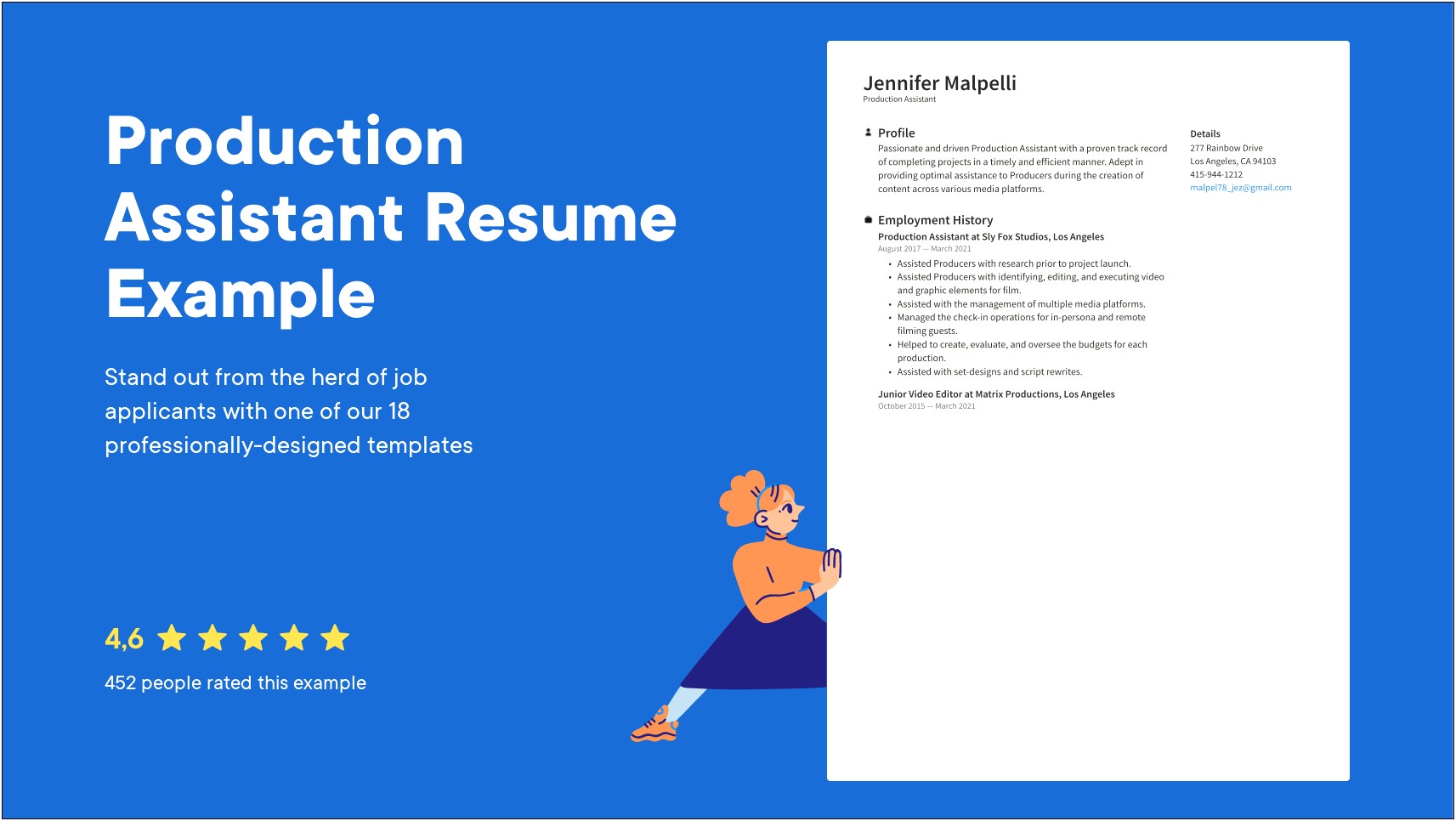Entry Level Production Assistant Jobs Los Angeles Resume