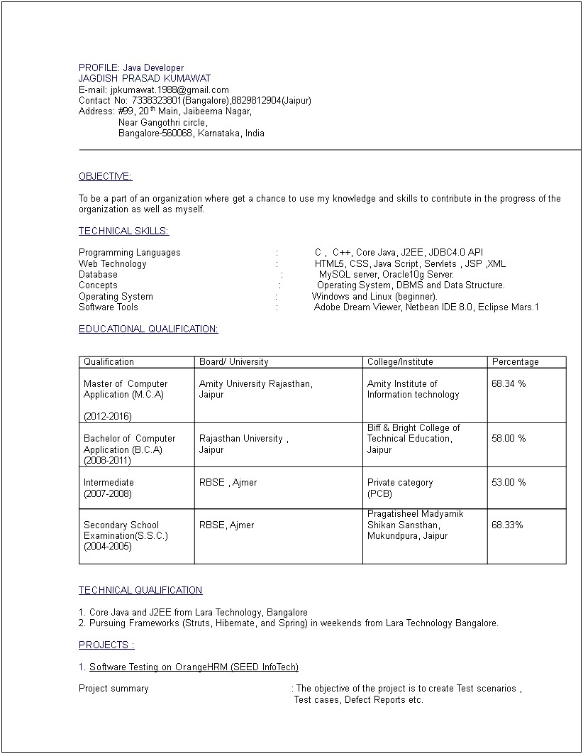 Entry Level Resume Examples 2016