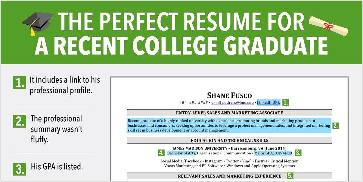 Entry Level Resume For High School Graduate