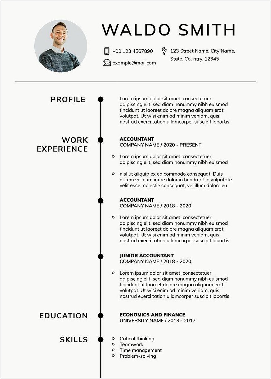 Entry Level Resume Template Free Download