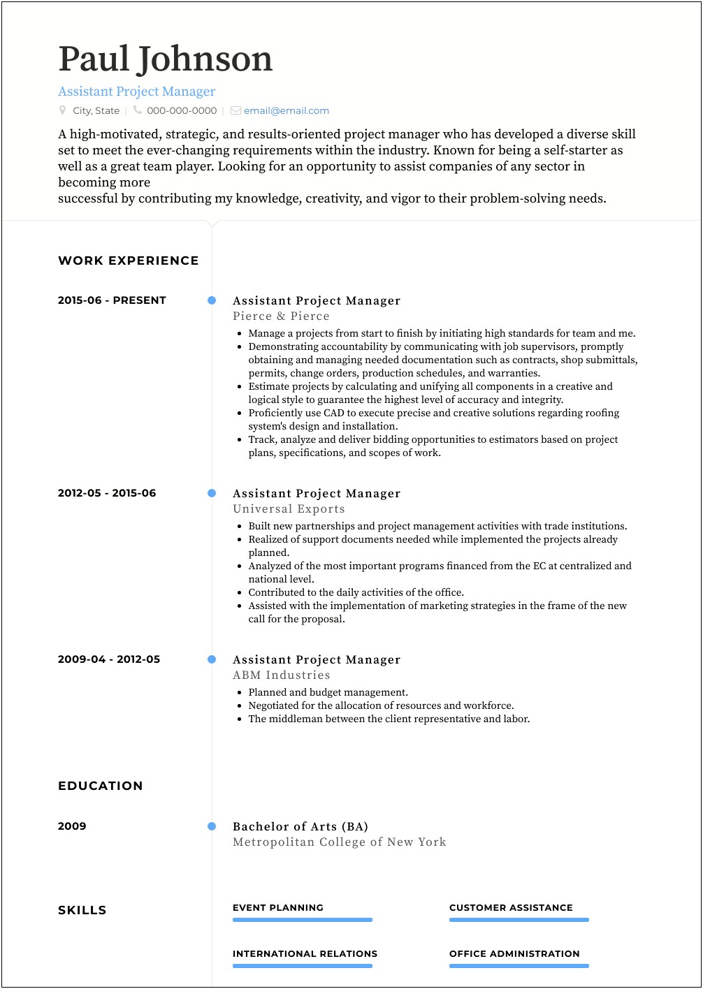 Erp Project Manager Resume Sample