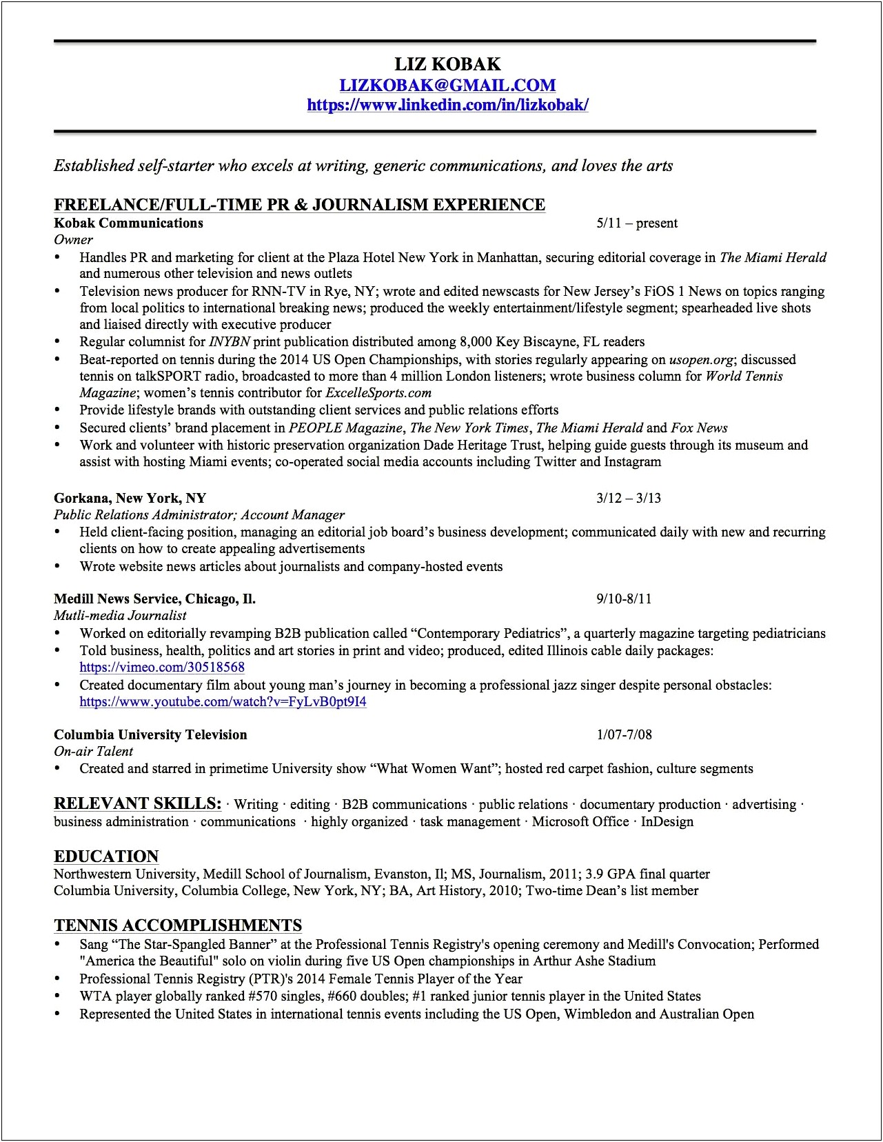 Event Management And Service Watch Resume
