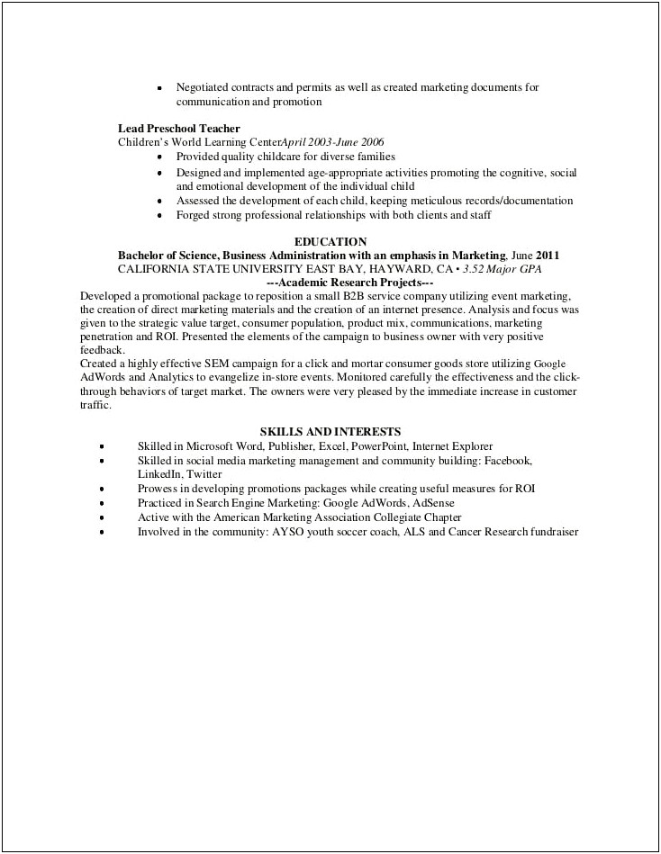 Event Production Coordinator Resume Samples