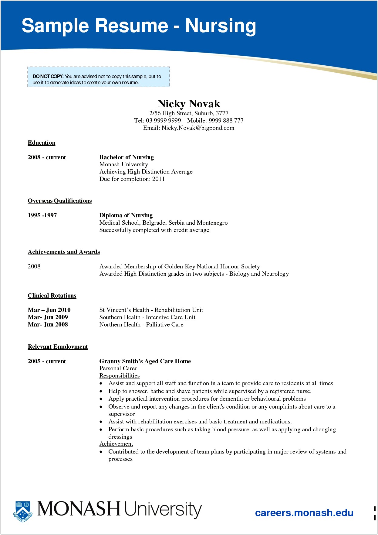 Example 2nd Year Lpn Resume
