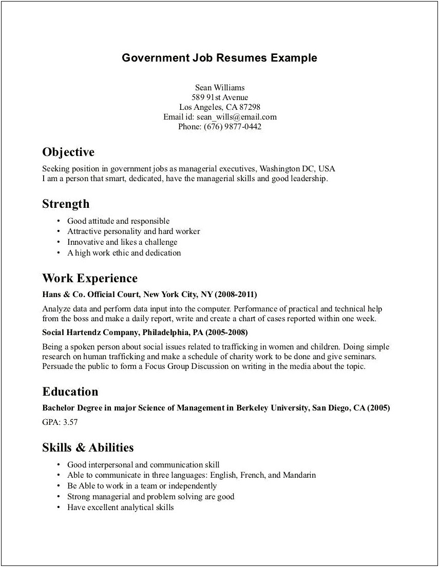 Example Objective For Resume Firefighter