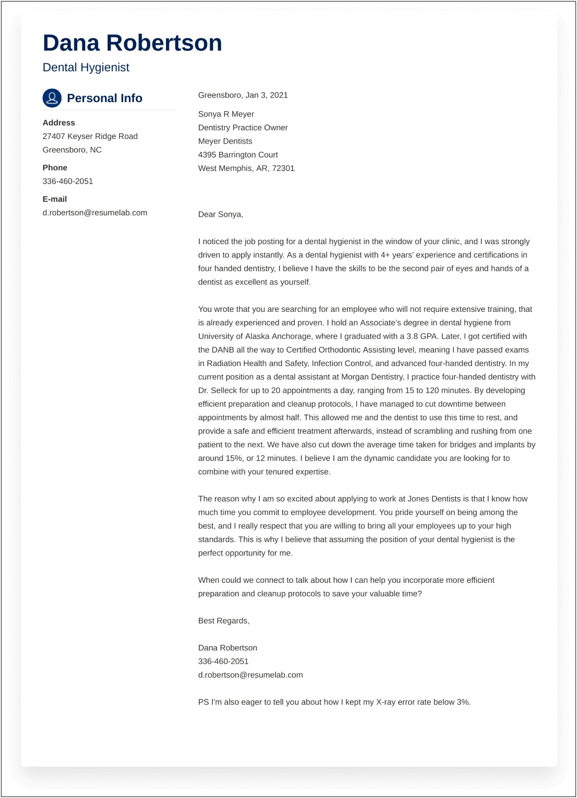 Example Of A Database Resume Cover Letter