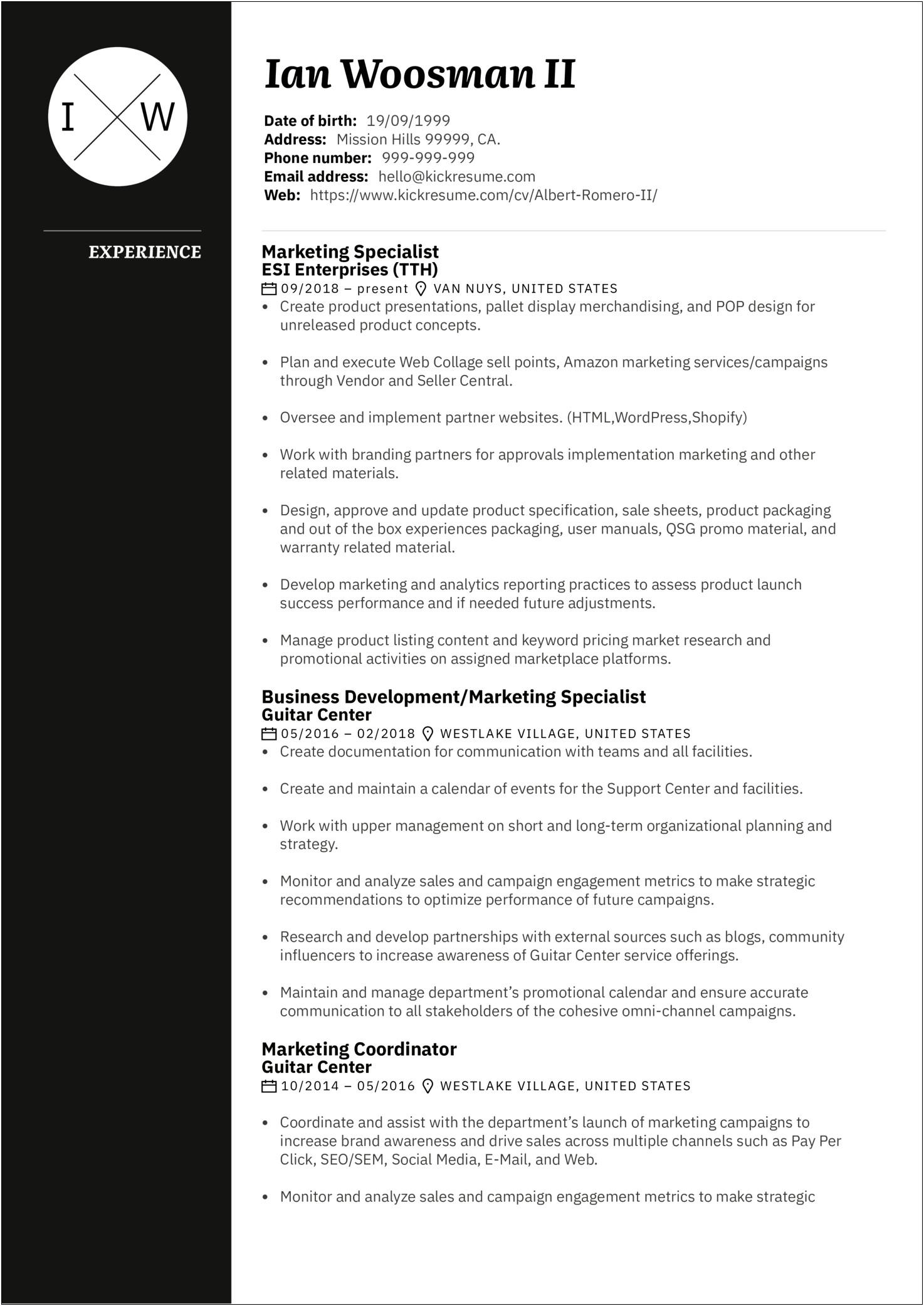 Example Of A Documentation Specialist Resume
