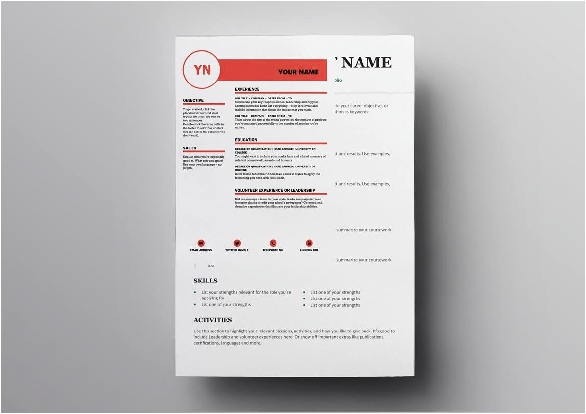 Example Of A Good Office Resume Templates