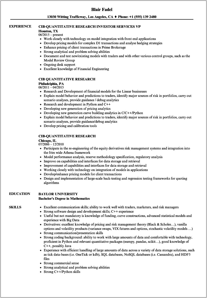 Example Of A Group Resume For Interests Example